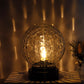 7''H Cordless Lamps Glass Nightlight with 6-Hours Timer(Black)