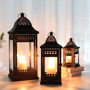 9.5"&14.5"&20" High Decorative Candle Lanterns ( Set of 3)