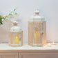 15"&11''H Outdoor Candle Lanterns Rustic Decorative Lanterns