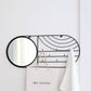 23.5''L Wall Mount Jewelry Organizer Wall Mirror