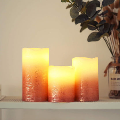 Real Wax Battery Powered Candle（Set of 3）