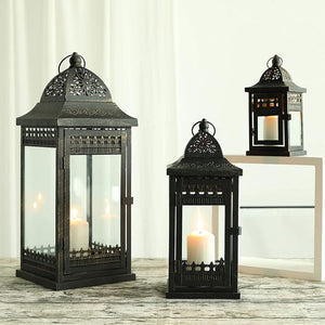 9.5"&14.5"&20" High Decorative Candle Lanterns ( Set of 3)
