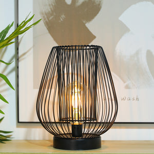 9.5''High Cage Battery Powered Table Lamp( Egg)