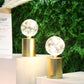 8" Tall Gold Battery Powered Table Lamp（Set of 2 ）