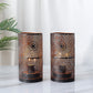7.5"H Set of 2 Black Table Metal Lamp