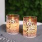 Glass Wax Battery LED Candle ( Set of 2 )