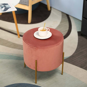 15.5" Tall Ottoman Velvet Seat