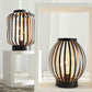 8.7" High Battery Powered Metal Cage Decorative Lamp for Decor