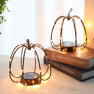 6.5" Tall Battery Powered Pumpkin Lamp(Set of 2)