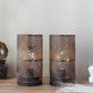 7.5"H Set of 2 Black Table Metal Lamp