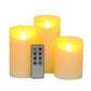 Real Wax Flameless 3D Effect LED Candles（Set of 3）