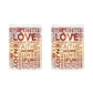 Glass Wax Battery LED Candle ( Set of 2 )