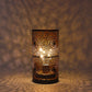 7.5"H Set of 2 Black Table Metal Lamp