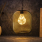 8.5'' High Battery Operated Hanging Lamp Mesh Lanterns with Lights Bulb